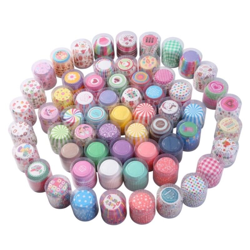 100 Cupcake giấy mềm / Cupcake giấy