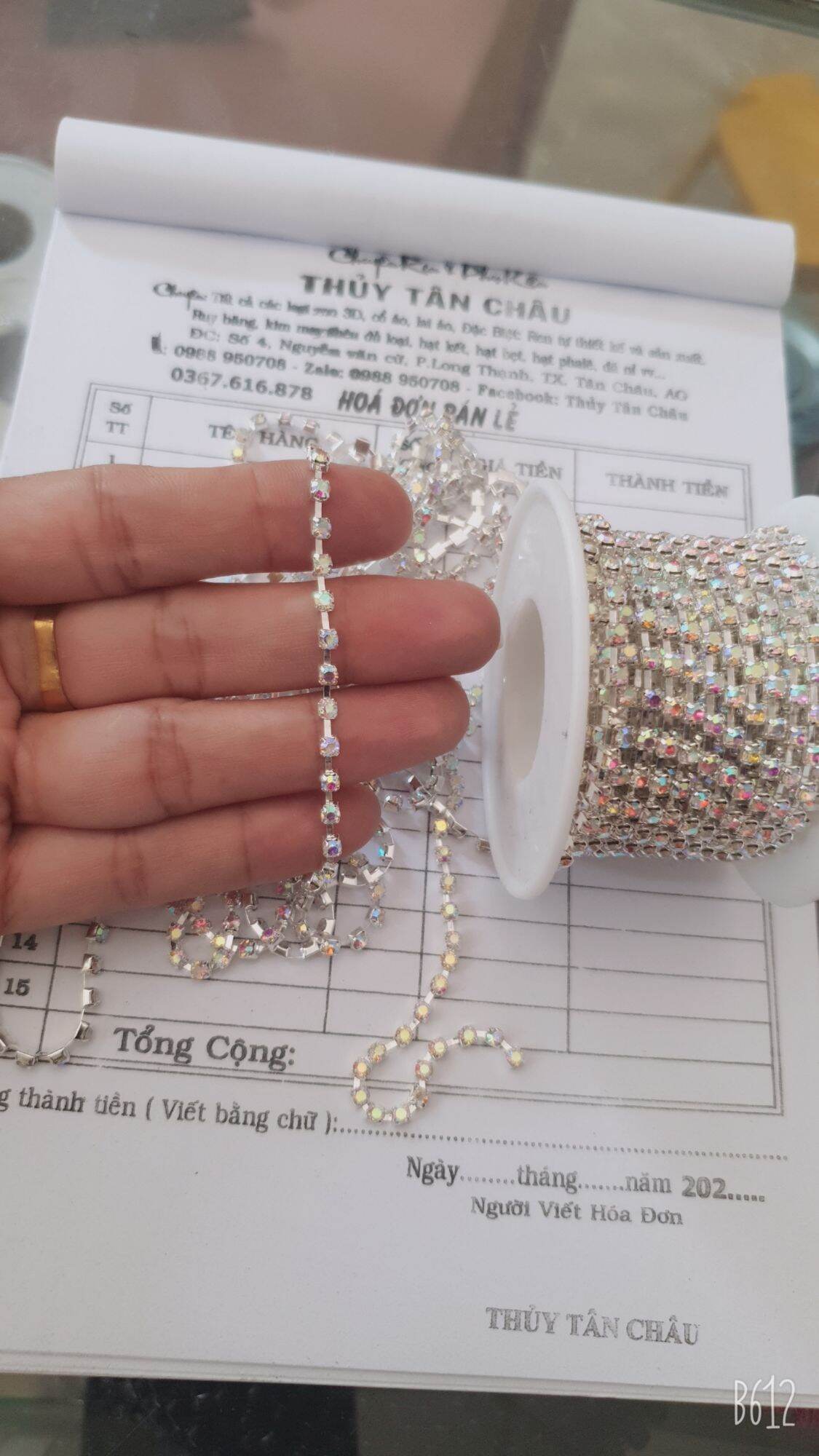 1m dây xoàn đính kết trang trí