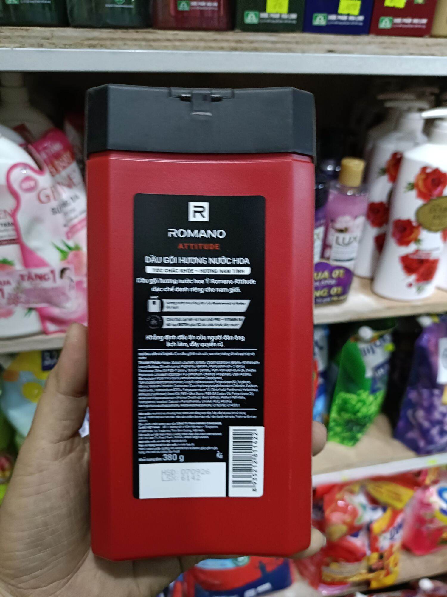 Dầu gội Romano classic, attitude 380g