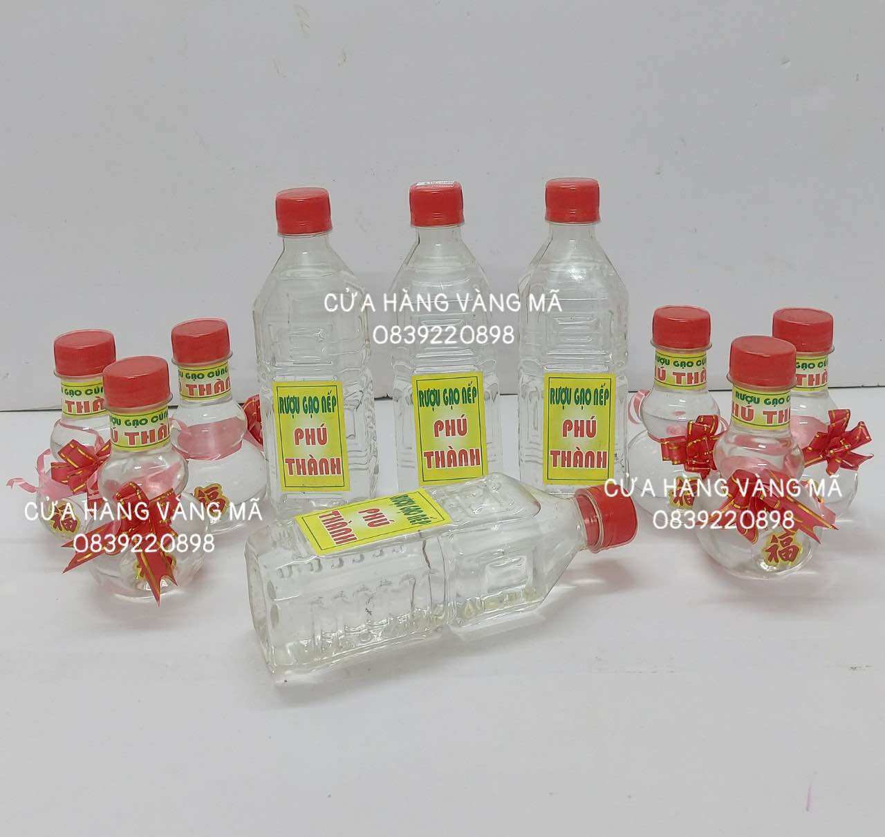 Rượu Cúng Chai Lớn & Chai Nhỏ Hồ Lô