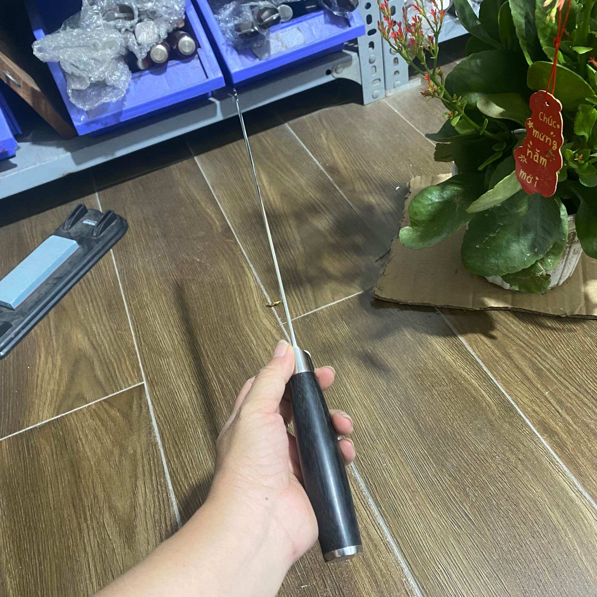 Dao răng cưa cắt bánh, cắt thịt đông đức 32cm
