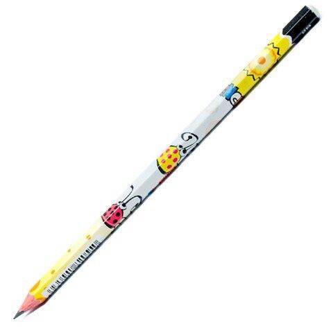Hộp 10 cây bút chì gỗ thiên long 2b có gôm tp-gp03 chính hãng