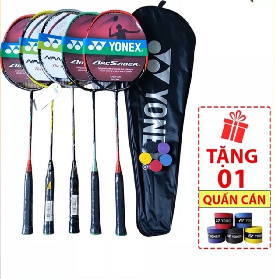 Vơt cầu lông Yonex - ProAce khung Carbon siêu nhẹ bền đan cước sẵn | Tặng quấn cán + bao đựng vợt.