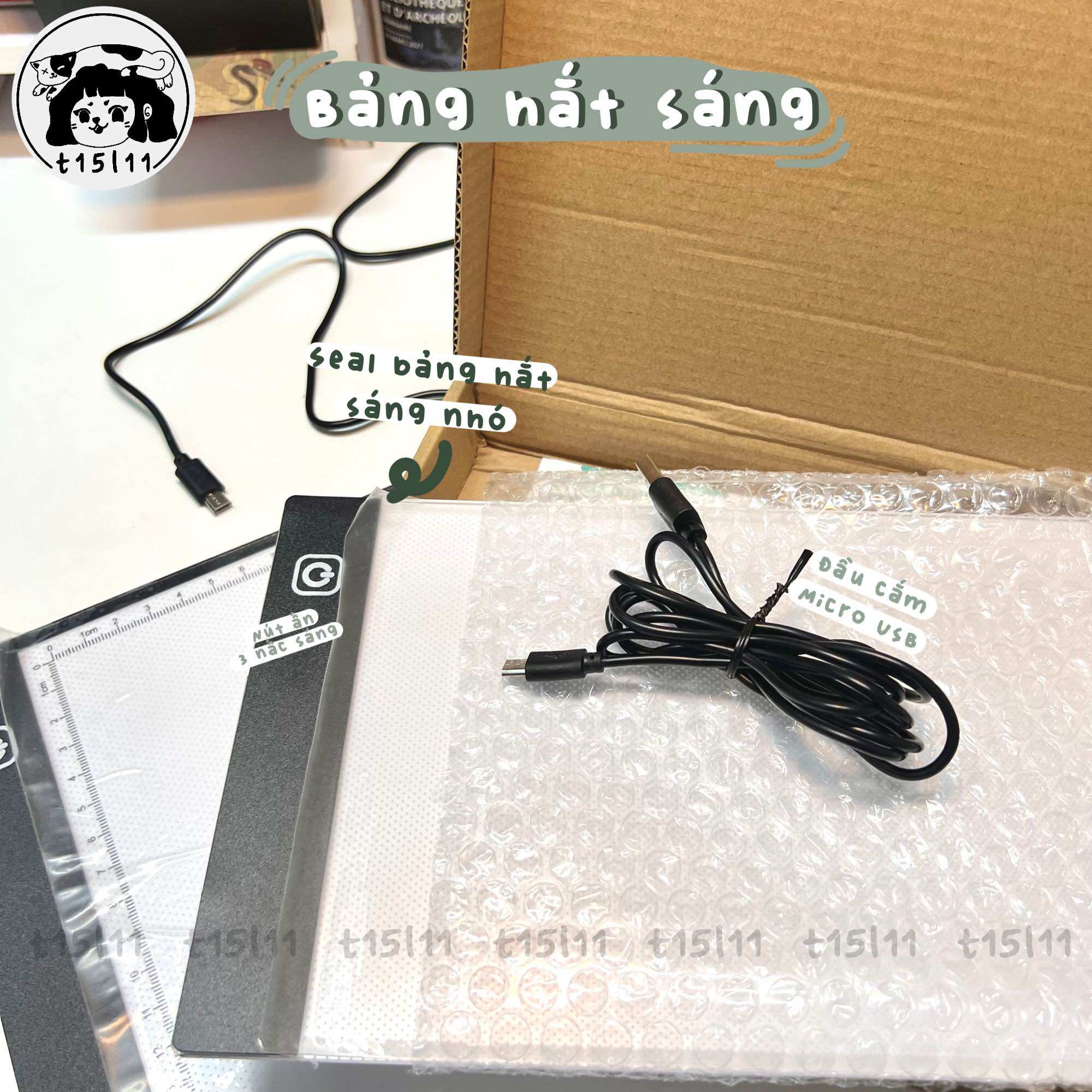 [t15l11] Bảng hắt sáng 3 cấp độ A5/A4