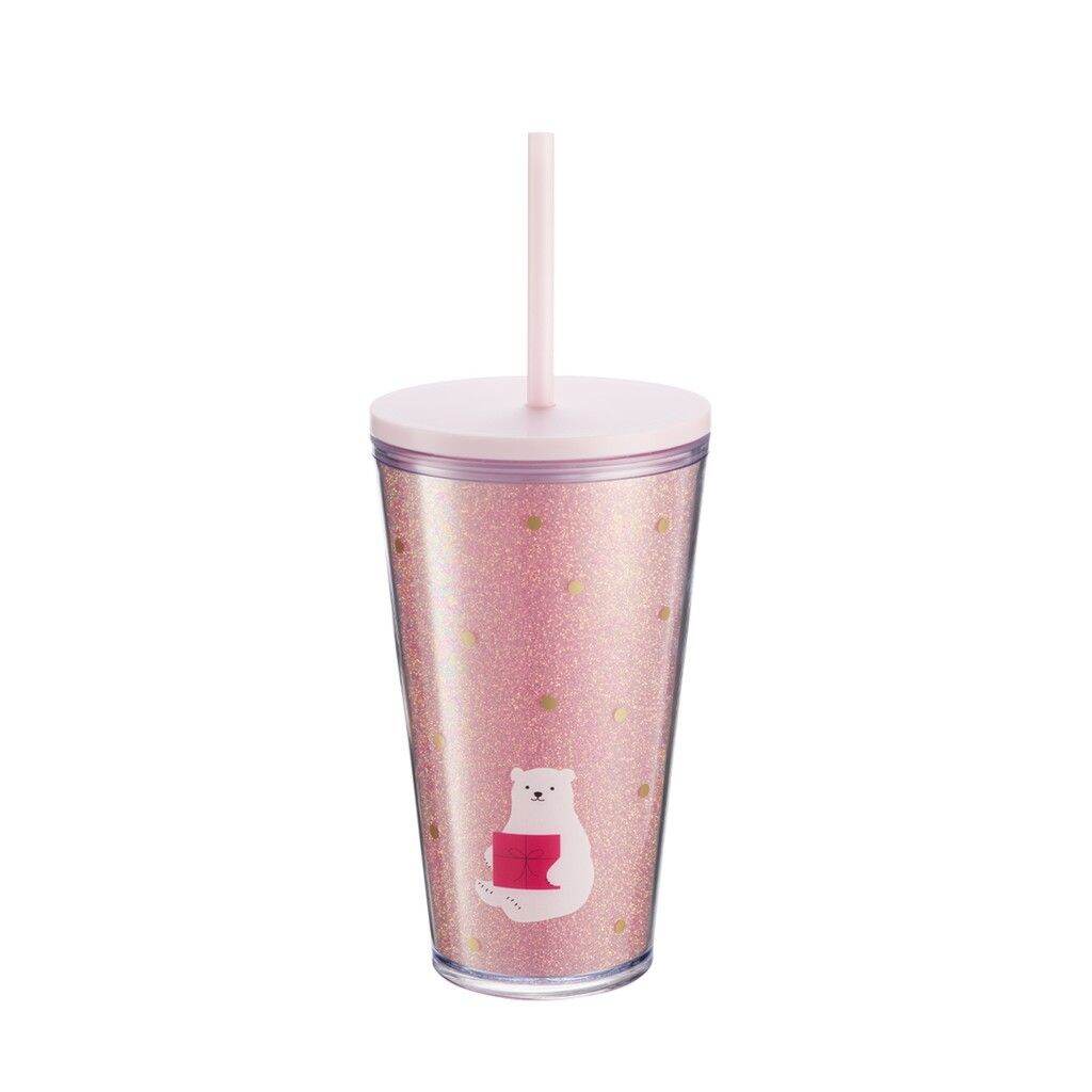 Ly Starbucks Plastic Gift Wrapping Bear 473ml