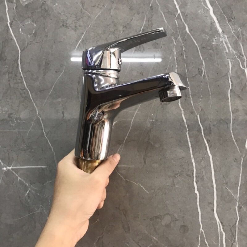 Vòi rửa tay , vòi rửa tay Olympic, vòi lavabo 1 chân 2 đường nước nóng lạnh cao cấp, tiện dụng