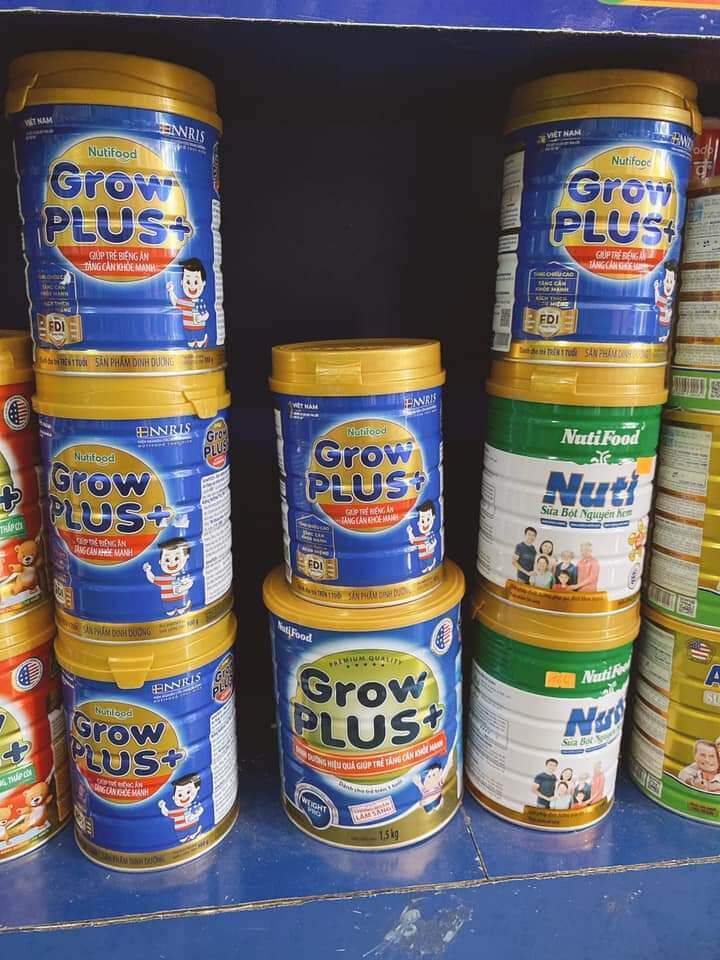 sửa bột Grow Plus Nutifood xanh