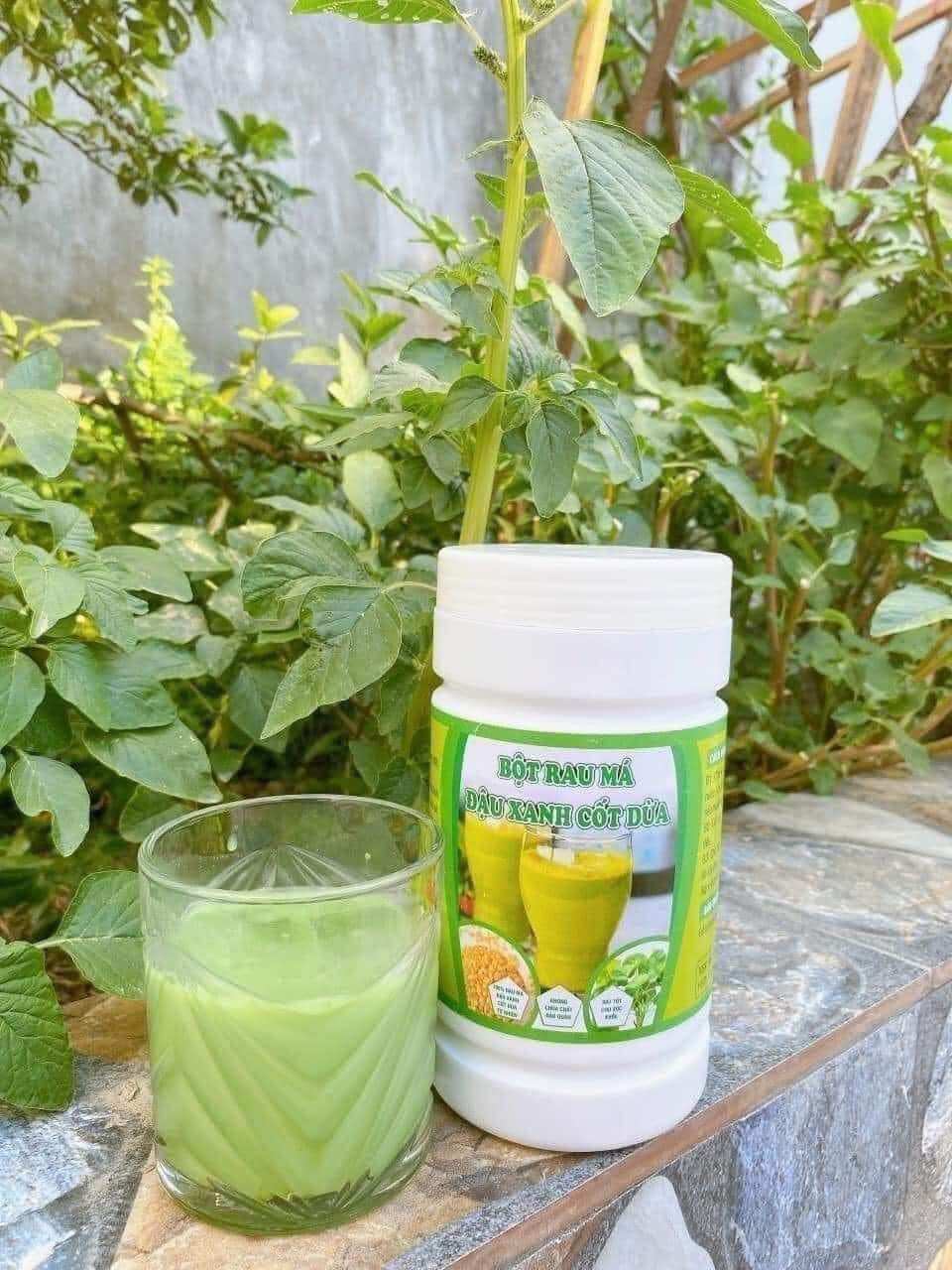 Hủ 500gr Bột Rau má đậu xanh cốt dừa