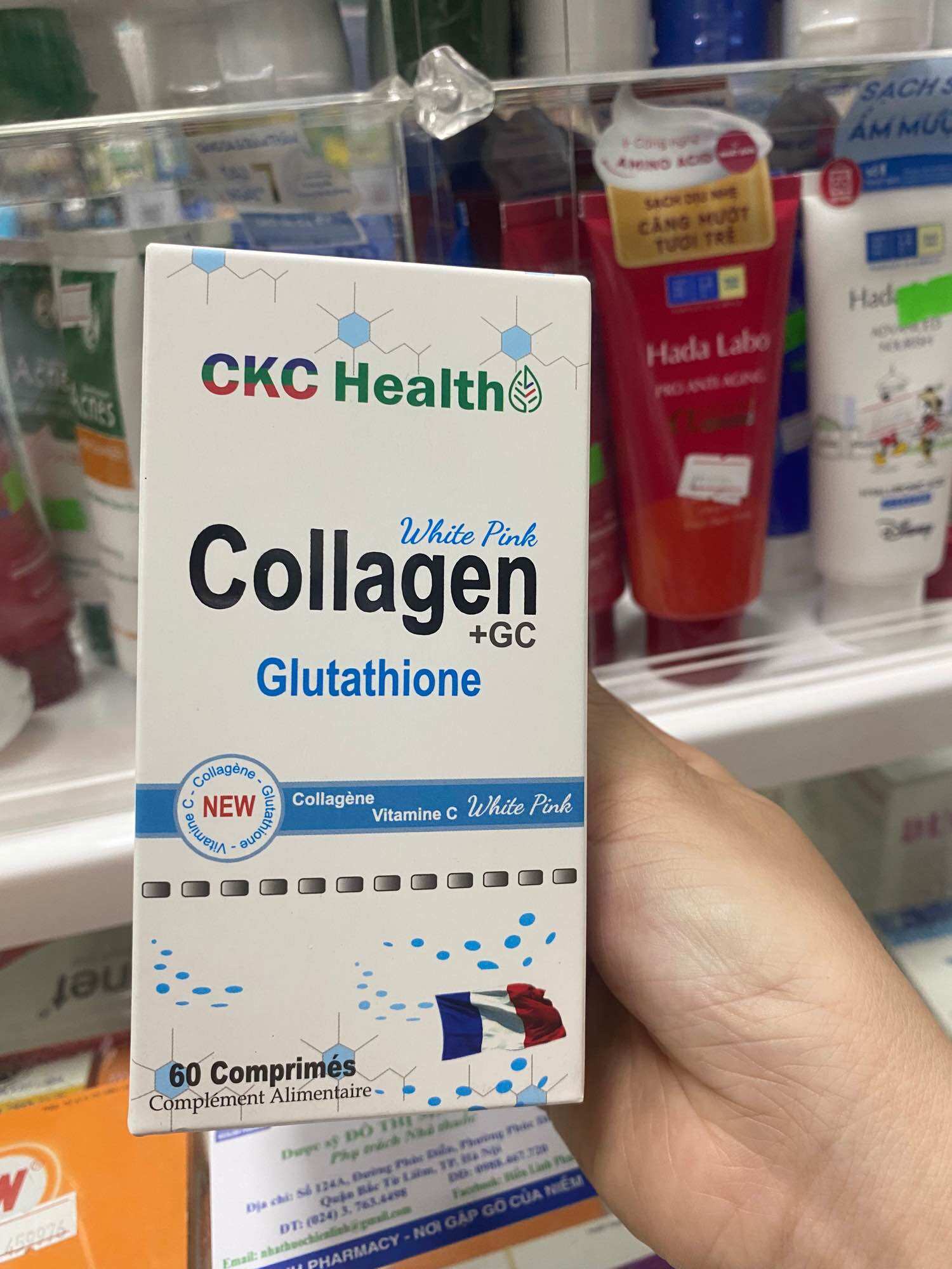 Viên uống Collagen, glutathion ( Pháp)