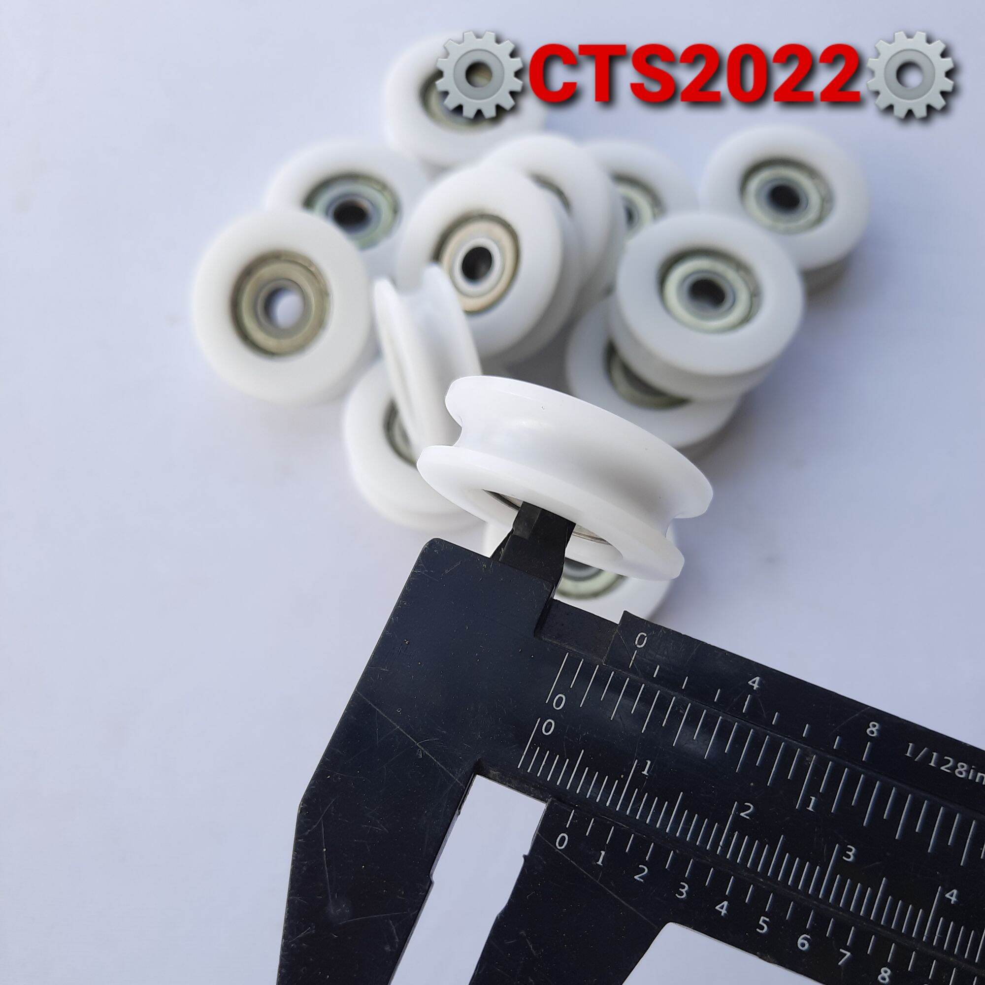 Con lăn nhựa dẫn hướng phi 30mm trục phi 6mm