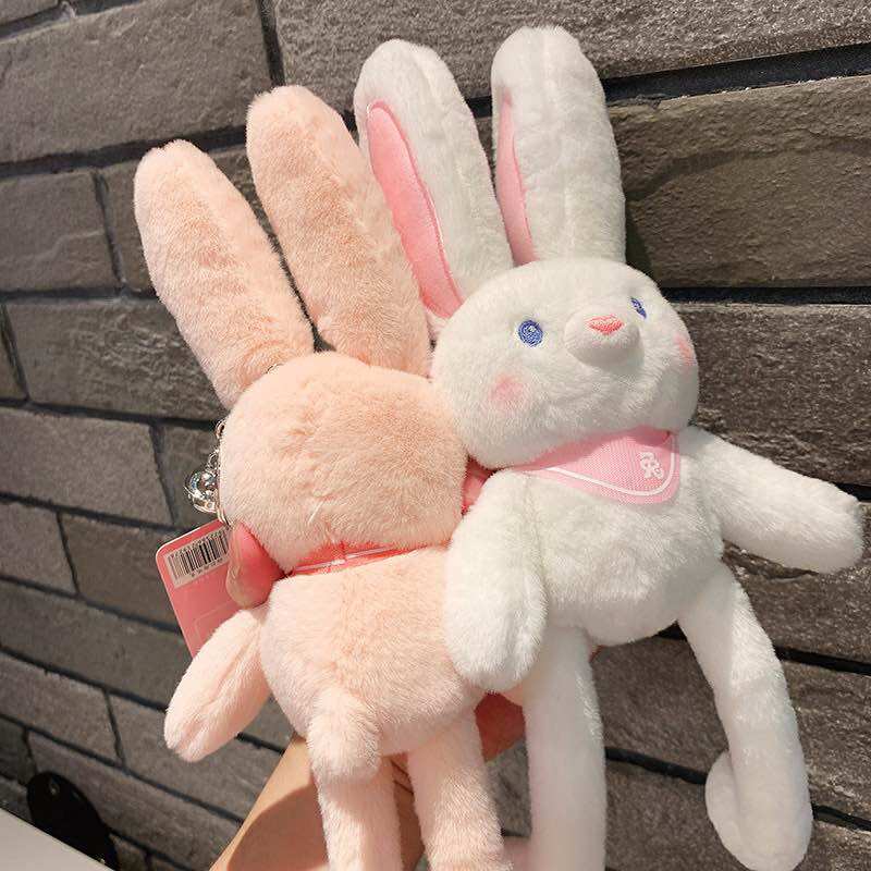 Móc khoá thỏ tai rút cute