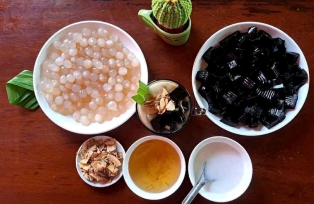 Bột Thạch Đen (Sương Sáo) loại 500g in bao bì đẹp