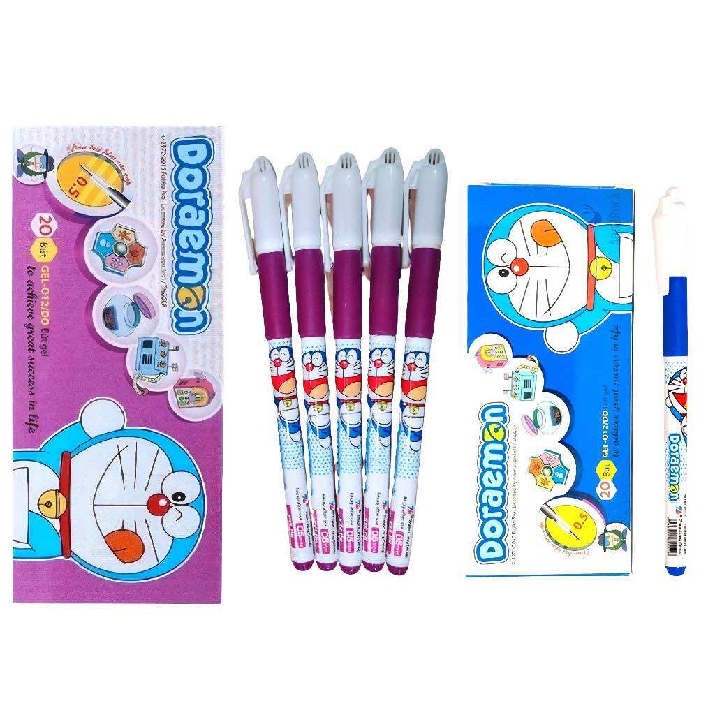 Bút Gel Nước Đoremon Mực Tím