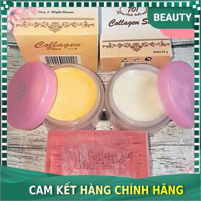 bộ kem collagen plus vit e loại thường (kem đêm trắng)