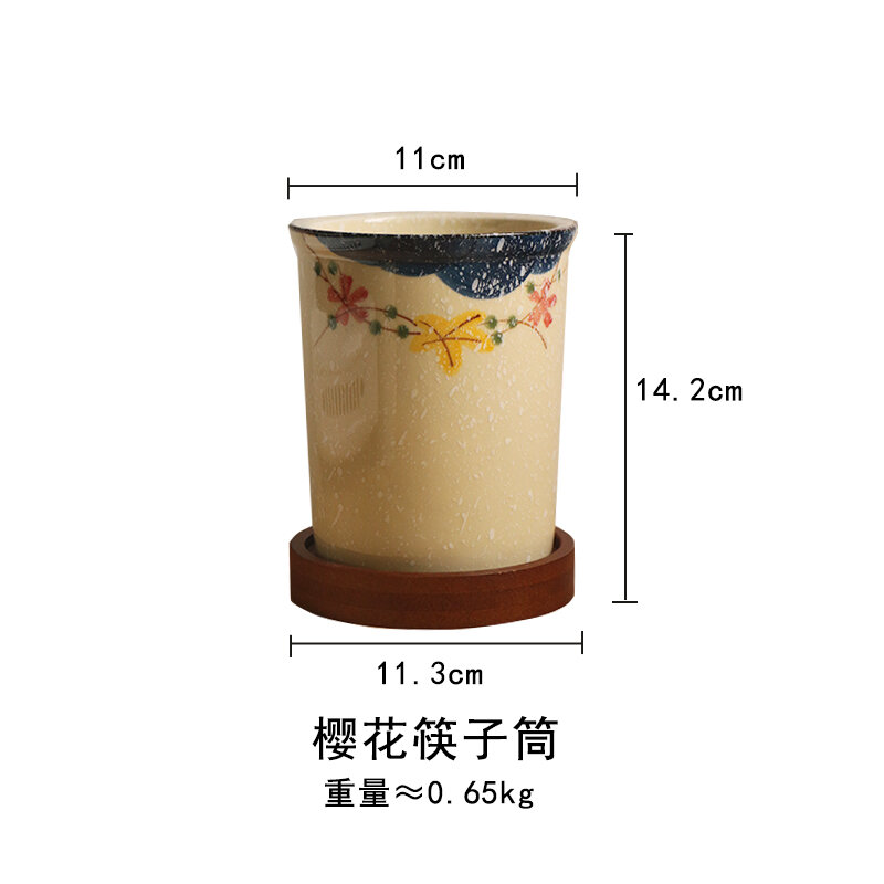 Ống đũa gốm sứ kiểu nhật ống đũa ống đũa ống đũa ống đựng đũa gia dụng giá đựng đồ hộp đựng đồ lọc nhà bếp