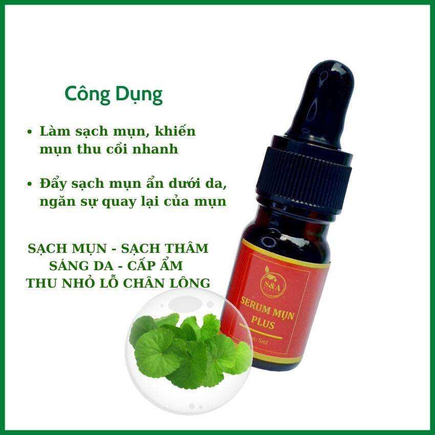 ( cam kết chính hãng ) SERUM XÓA MỤN THÂM SERUM MỤN PLUS 5ML