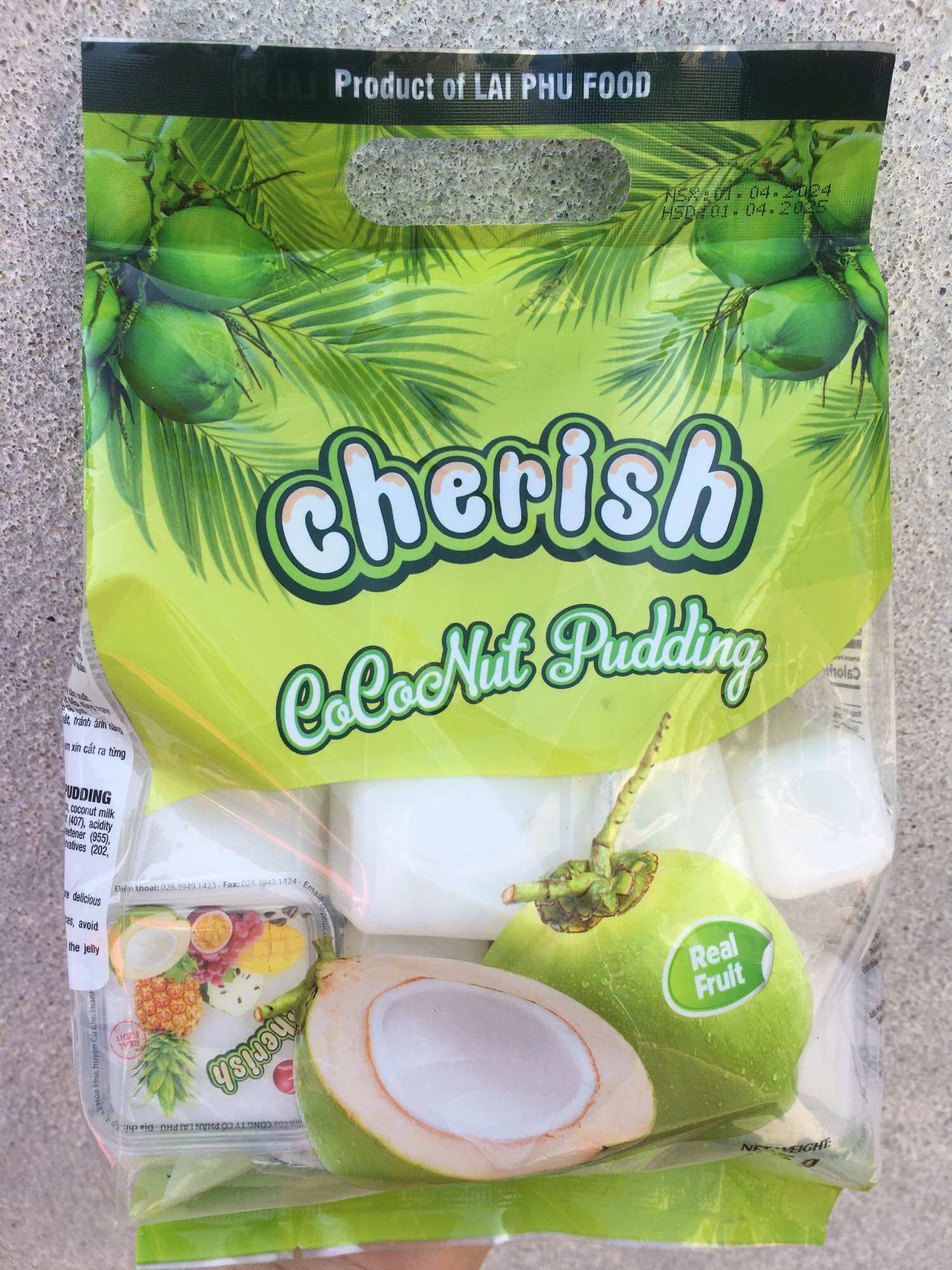 Thạch Pudding Rau Câu Cherish Túi 405G