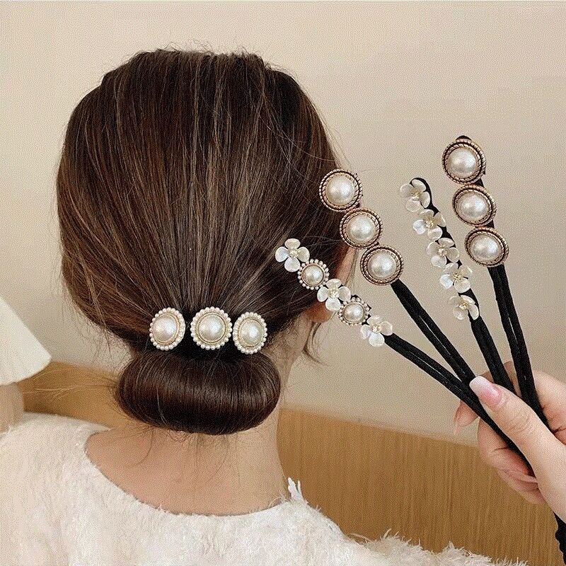 Dụng Cụ Búi Tóc Hàn Quốc 4 Kiểu Dáng Xinh Xắn Dành Cho Nữ