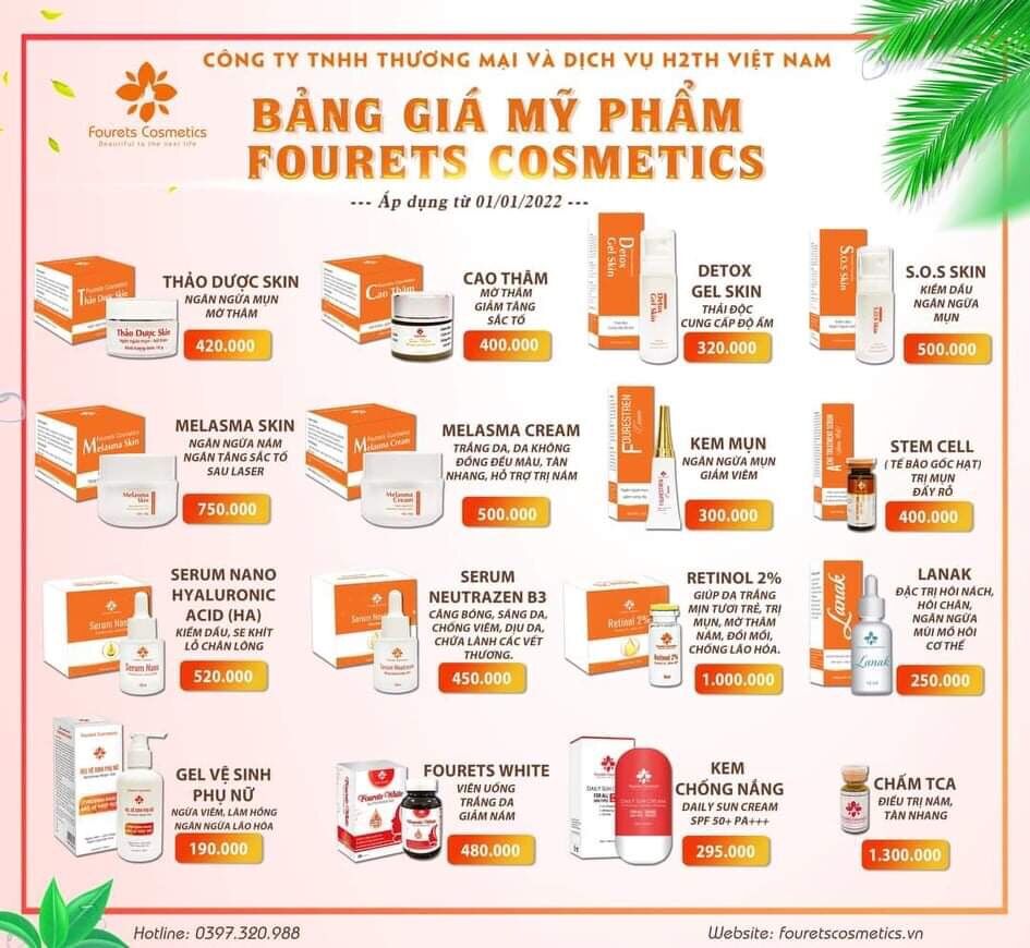 Thảo dược mụn skin fourets cosmetics