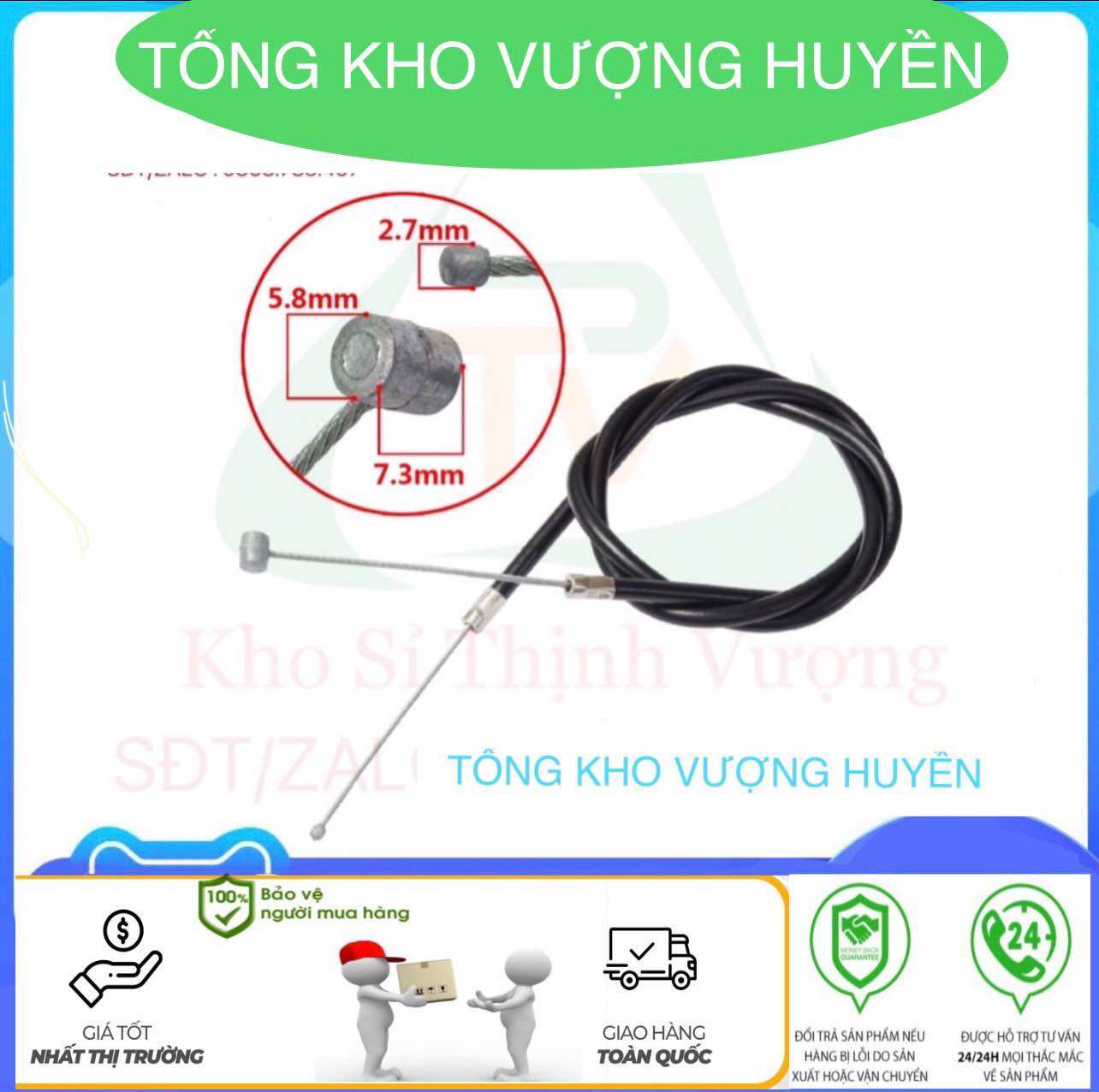 Dây ga máy cắt cỏ 2 thì - 4 thì các loại