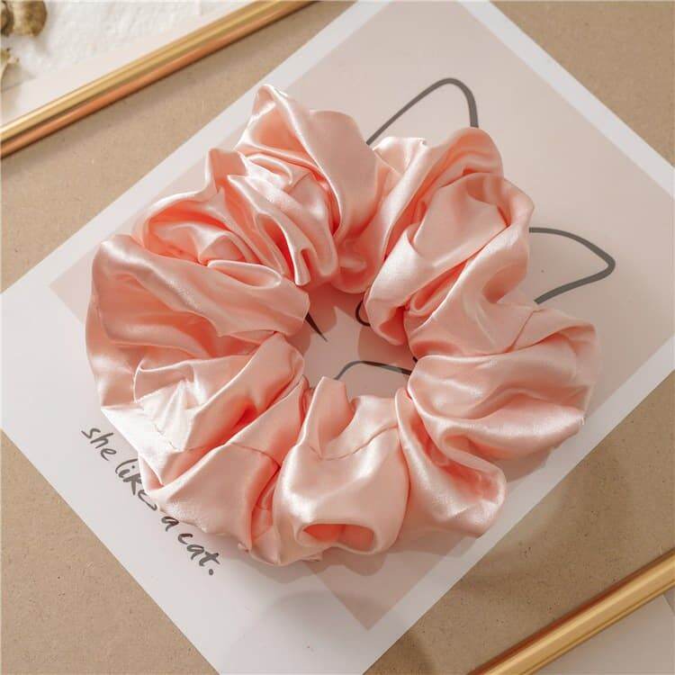 Dây buộc tóc vải Satin sang trọng bản to Limited