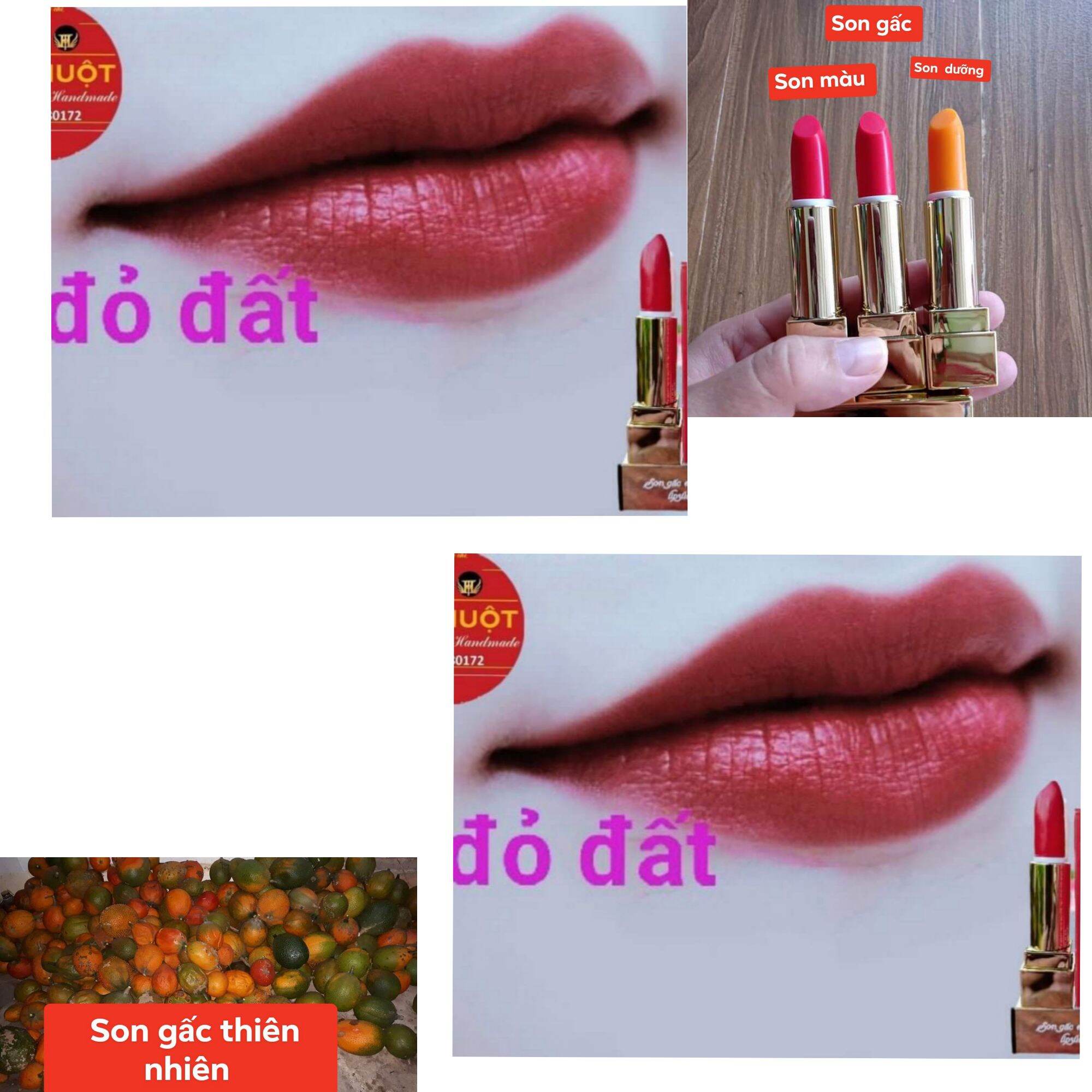 Son gấc màu đỏ đất
