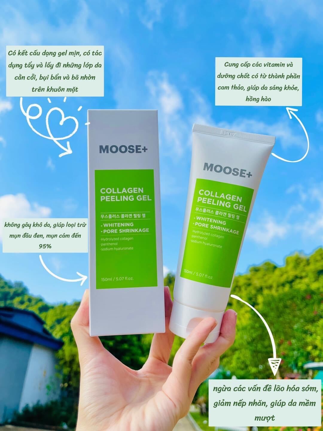 Tẩy Da Chết Collagen Hàn Quốc Moose+ [CHÍNH HÃNG]
