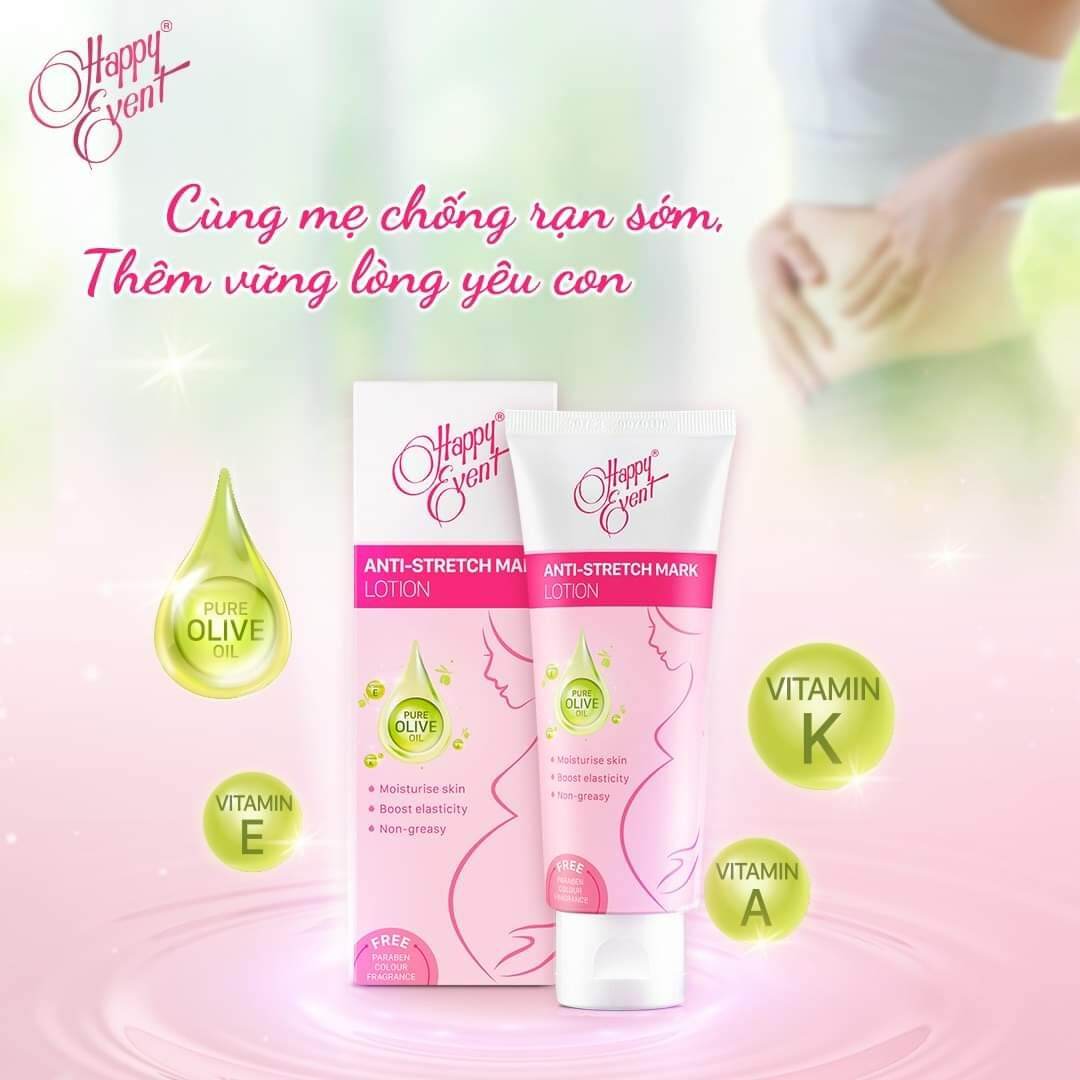Sữa ngừa rạn da Happy Event