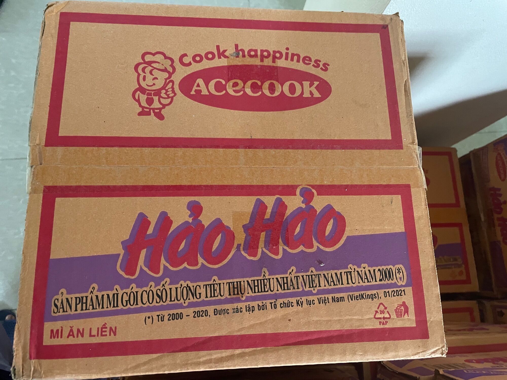 1 thung mì hảo hao chua cay 75gx30gói