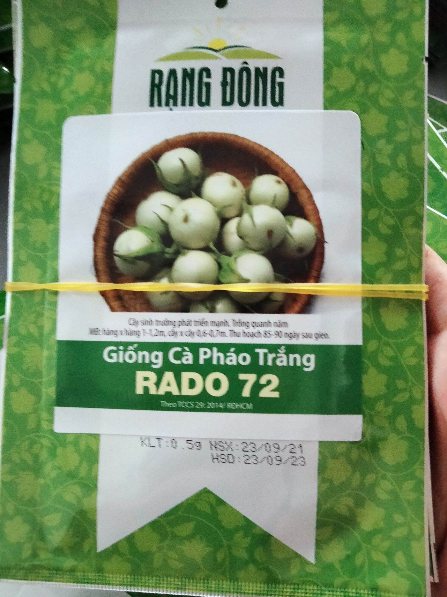Hạt giống cà pháo trắng