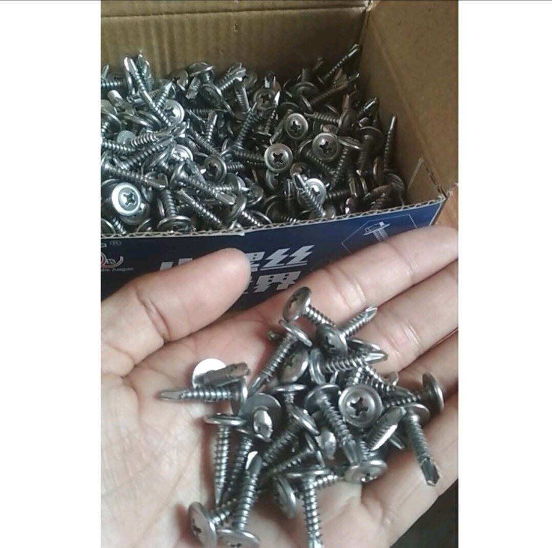 300 gam vít tự khoan INOX 410 đầu dù ( nấm , lồi) các cỡ