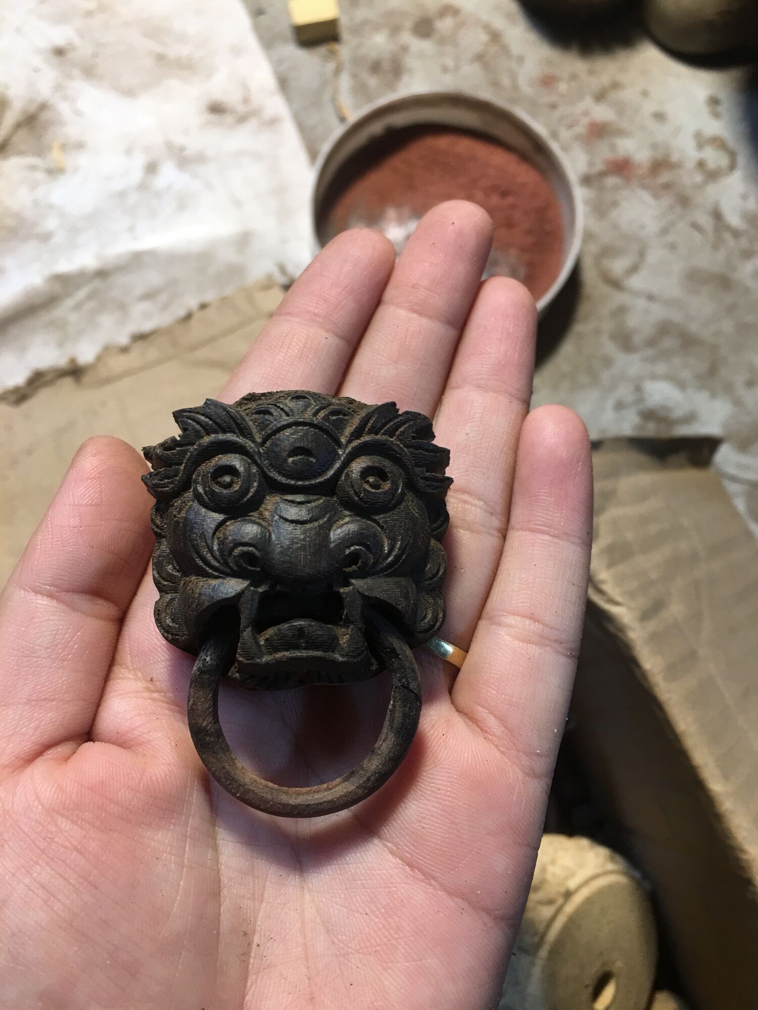 Mặt hổ phù cho lồng mào- phụ kiện lồng chim cảnh