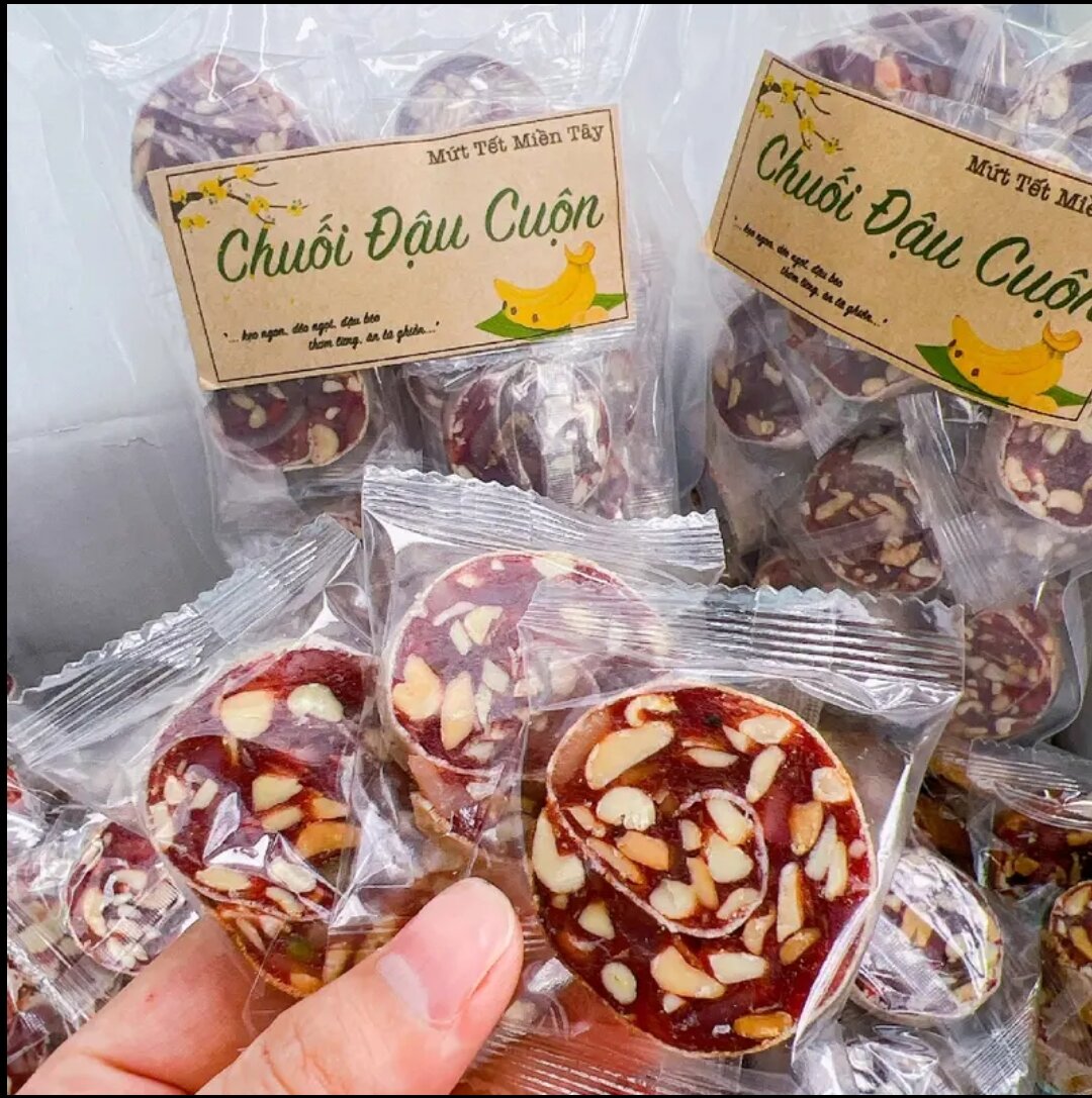 2kg Kẹo chuối cuộn loại ngon