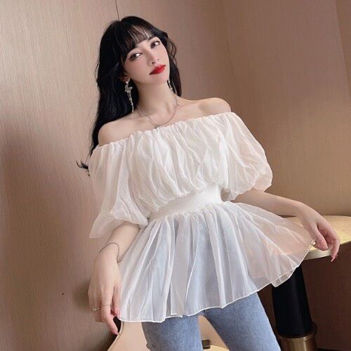ÁO NHÚN EO TRỄ VAI XINH ĐẸP B18