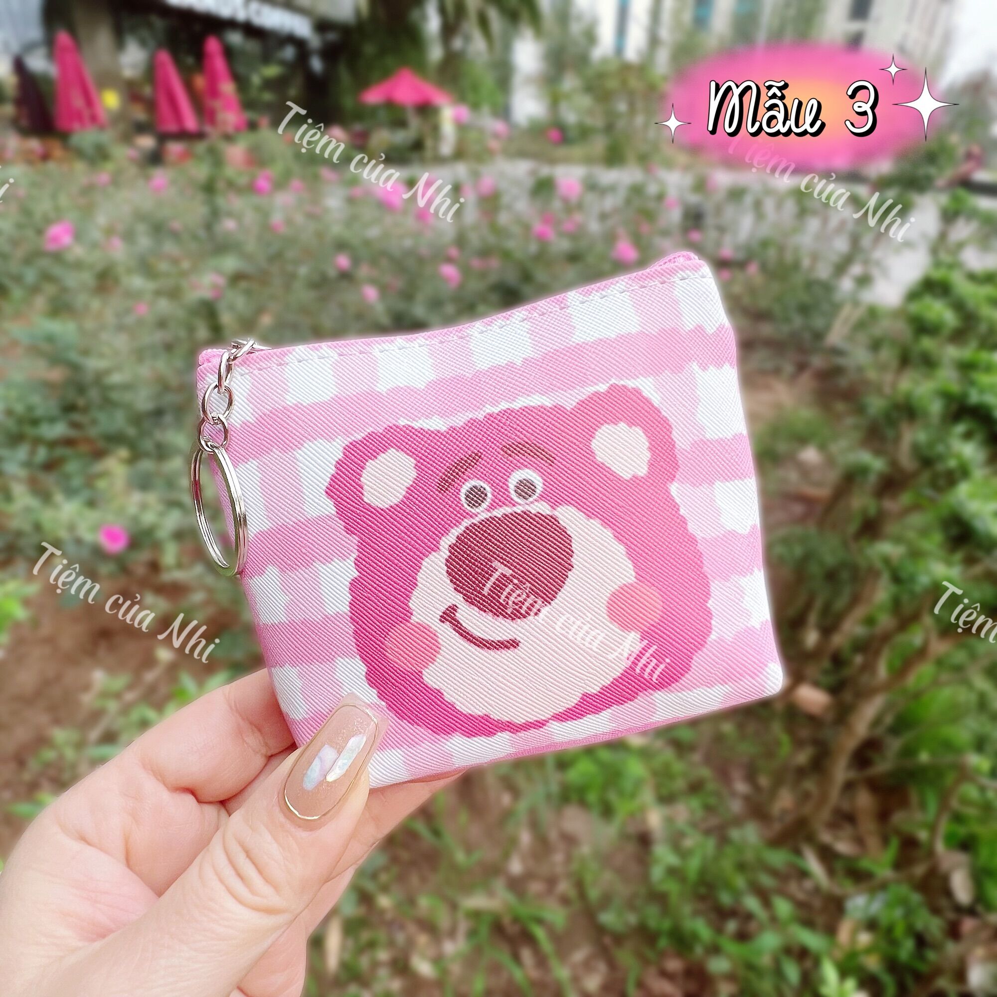 BÓP VÍ MINI GẤU DÂU LOTSO