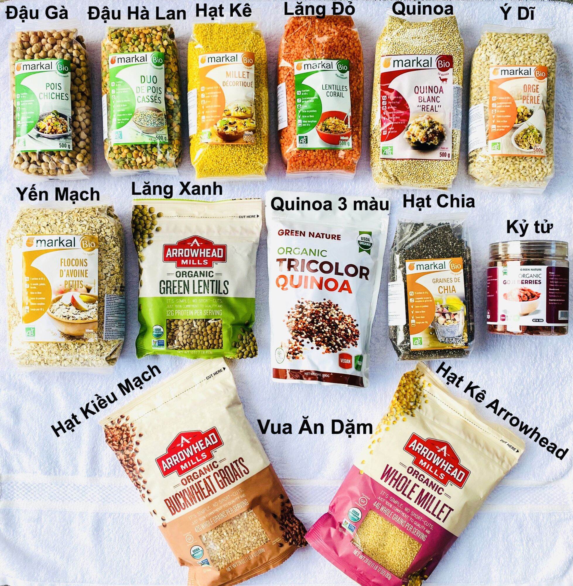 Đậu Hạt hữu cơ Markal Edison cho bé ăn dặm (gói zip lẻ)