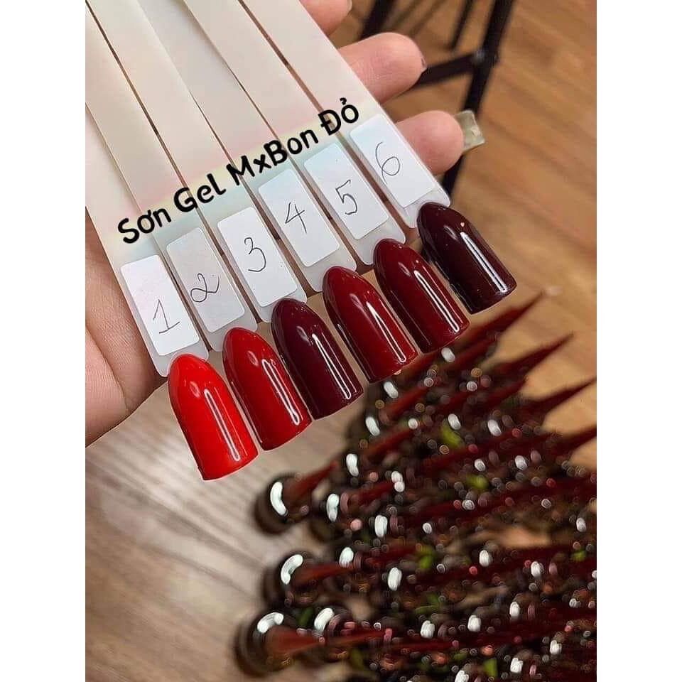 Sơn đỏ Mxbon lẻ màu, sơn gel đỏ mxbon