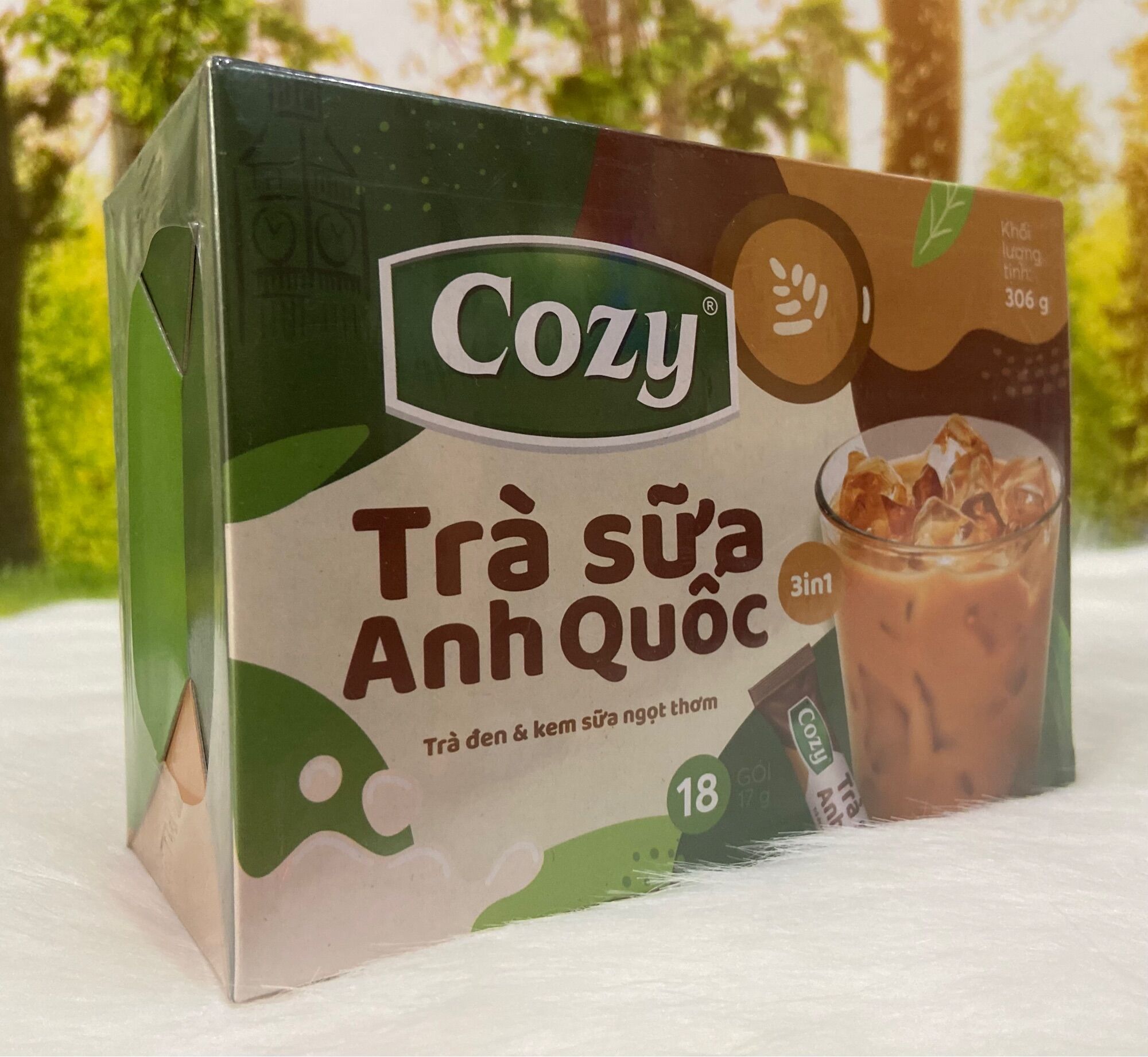 Trà sữa anh quốc cozy hộp 306g /18 gói *17g