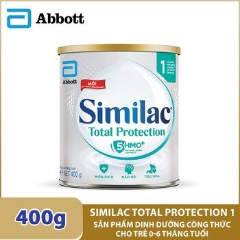 Lon sữa 400g Similac Total Protection so 1 Abott.Sản phẩm dinh dưỡng công thức cho trẻ em 0 đến 6 tháng tuổi
