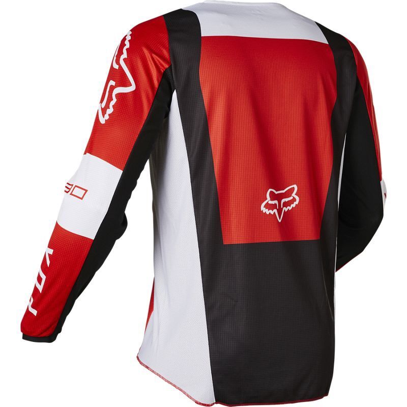 ÁO FOX 180 LUX RED/WHITE (Chính Hãng)