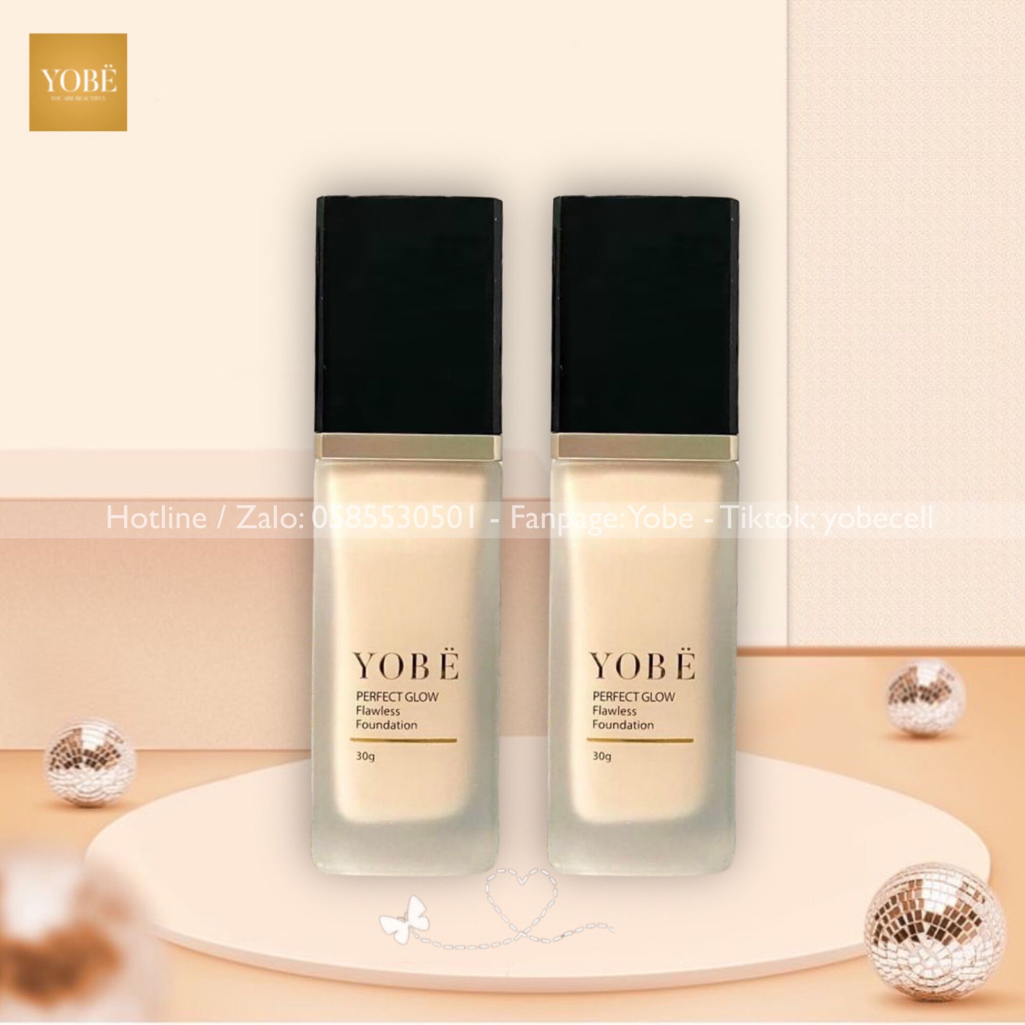 [ Chính Hãng ] Kem Nền Yobe Perfect Glow Flawless Foundation