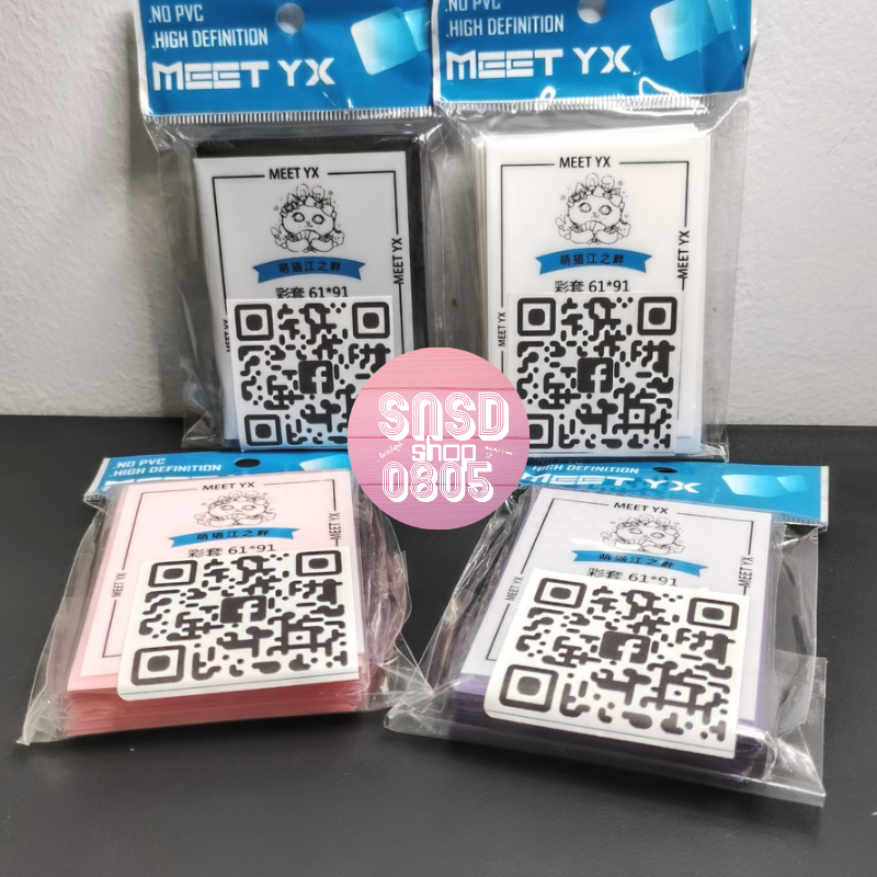 MỚI Sleeve MeeT 61 91 Đơn Màu Đựng Photocard , Thẻ Bài Pokémon, Yugioh