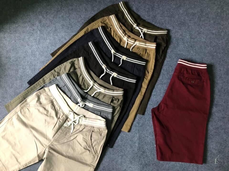 Quần Sọt Kaki Nam Lưng Thun LD10