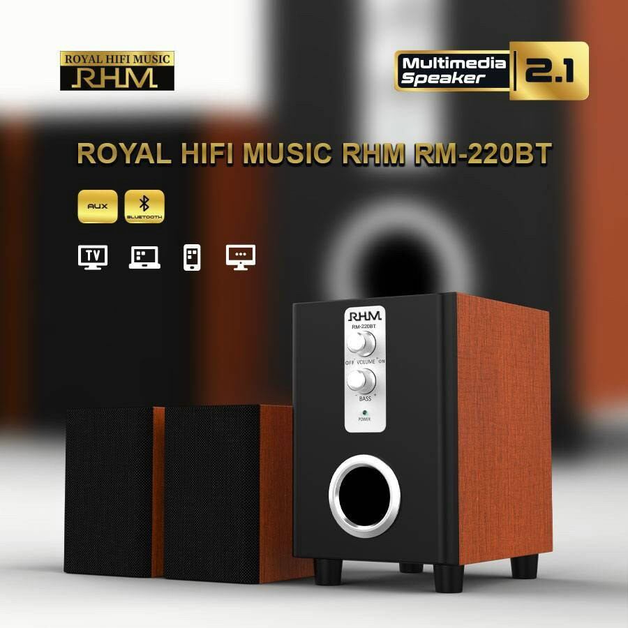 Loa rhm 220bt vỏ gỗ