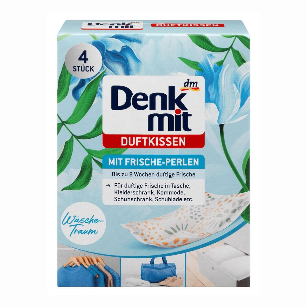 Túi thơm để tủ quần áo Denkmit Đức, hộp 4 túi