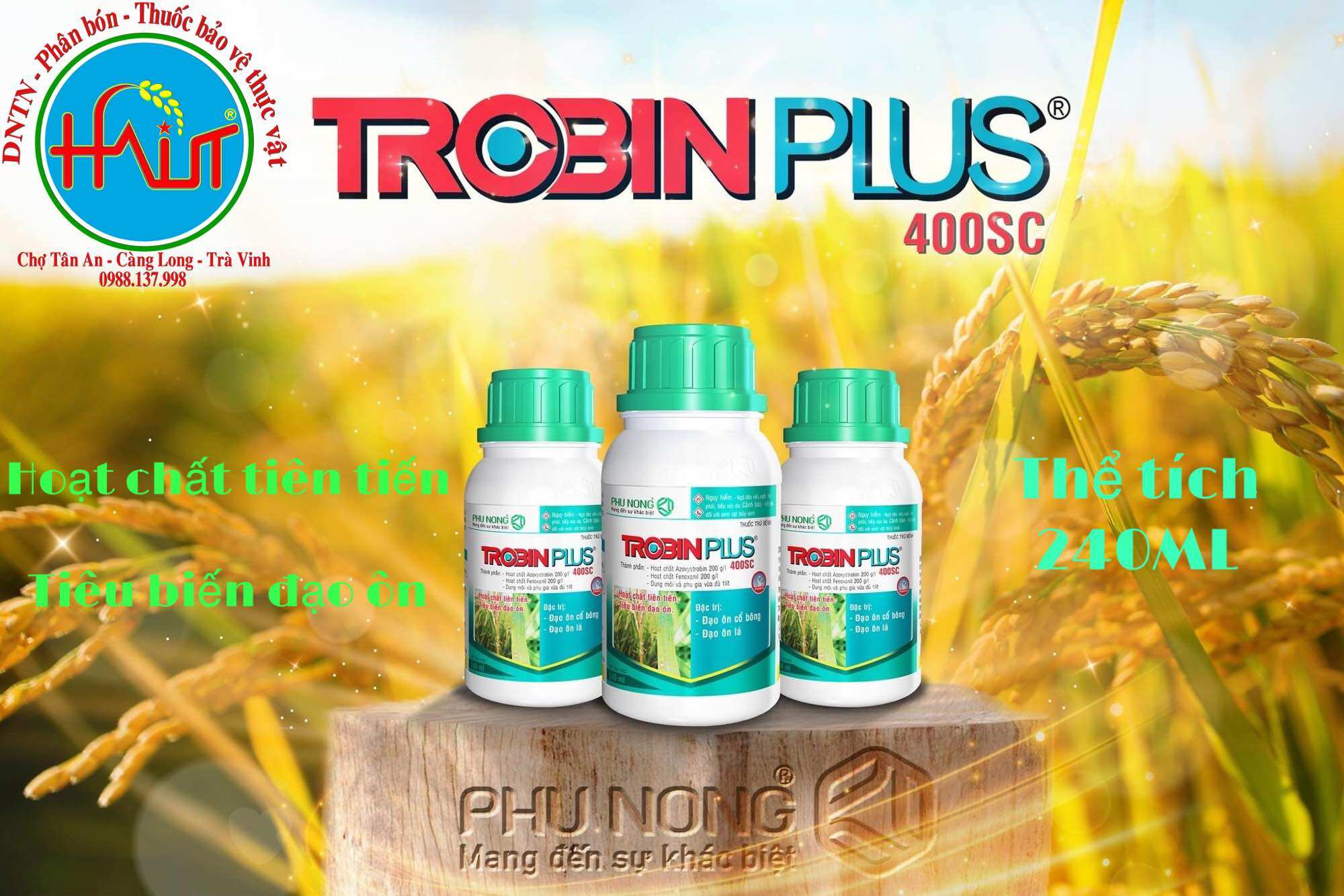 Trobin Plus - Thuốc trừ bệnh Hoạt chất tiên tiến - Tiêu biến đạo ôn