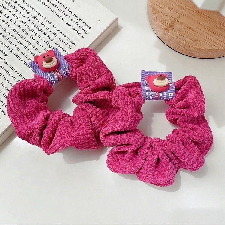 Dây Buộc Tóc Scrunchies Gấu Dâu/ Lotso