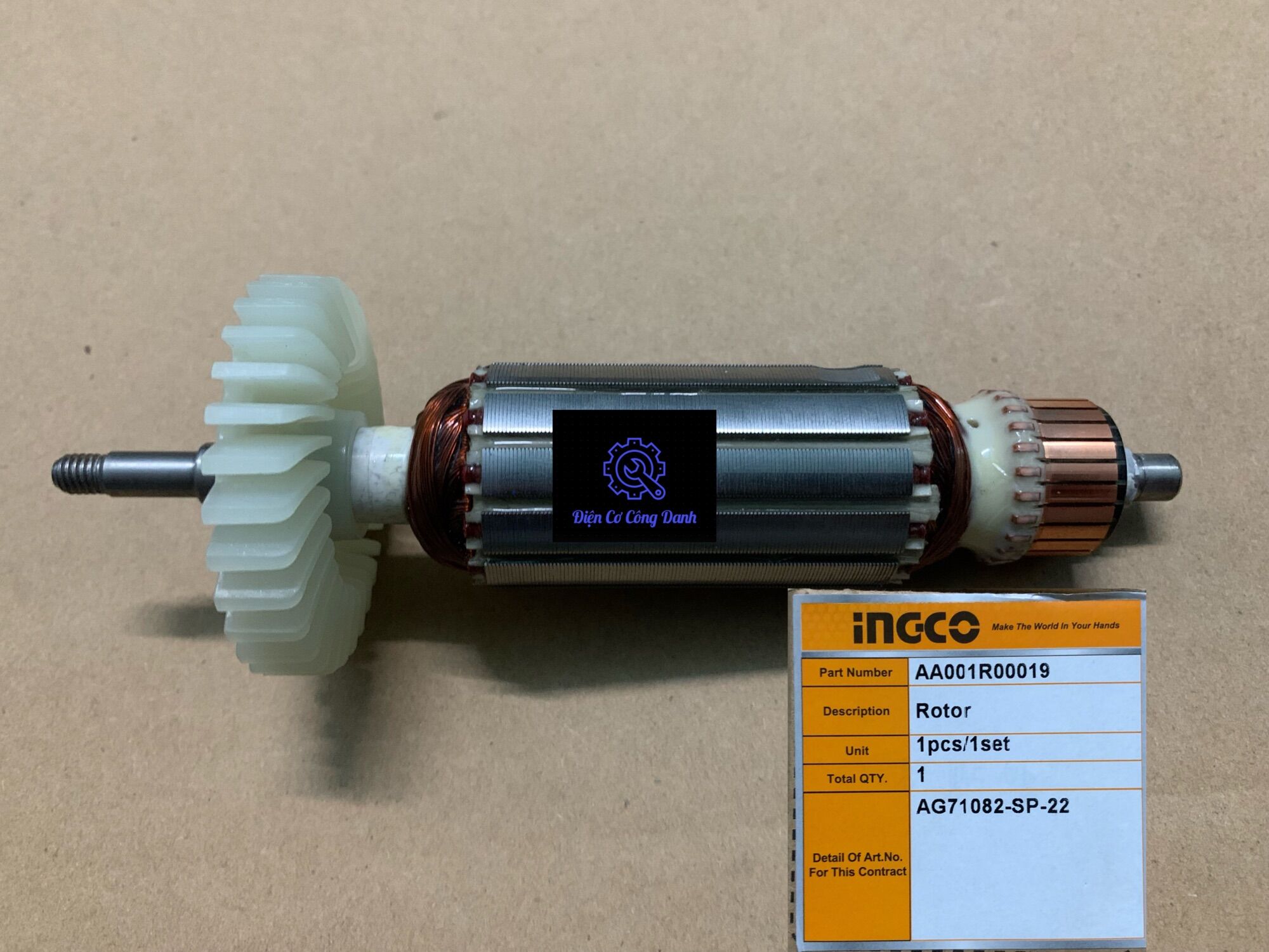 Rotor máy mài góc cầm tay 9553c/ inco ag70182 ag10108/ total tg1081006 tg1071006 tg1121256