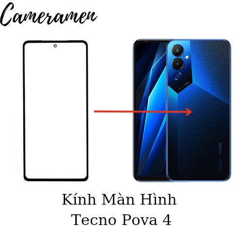 Kính ép / kính màn hình tecno pova 4