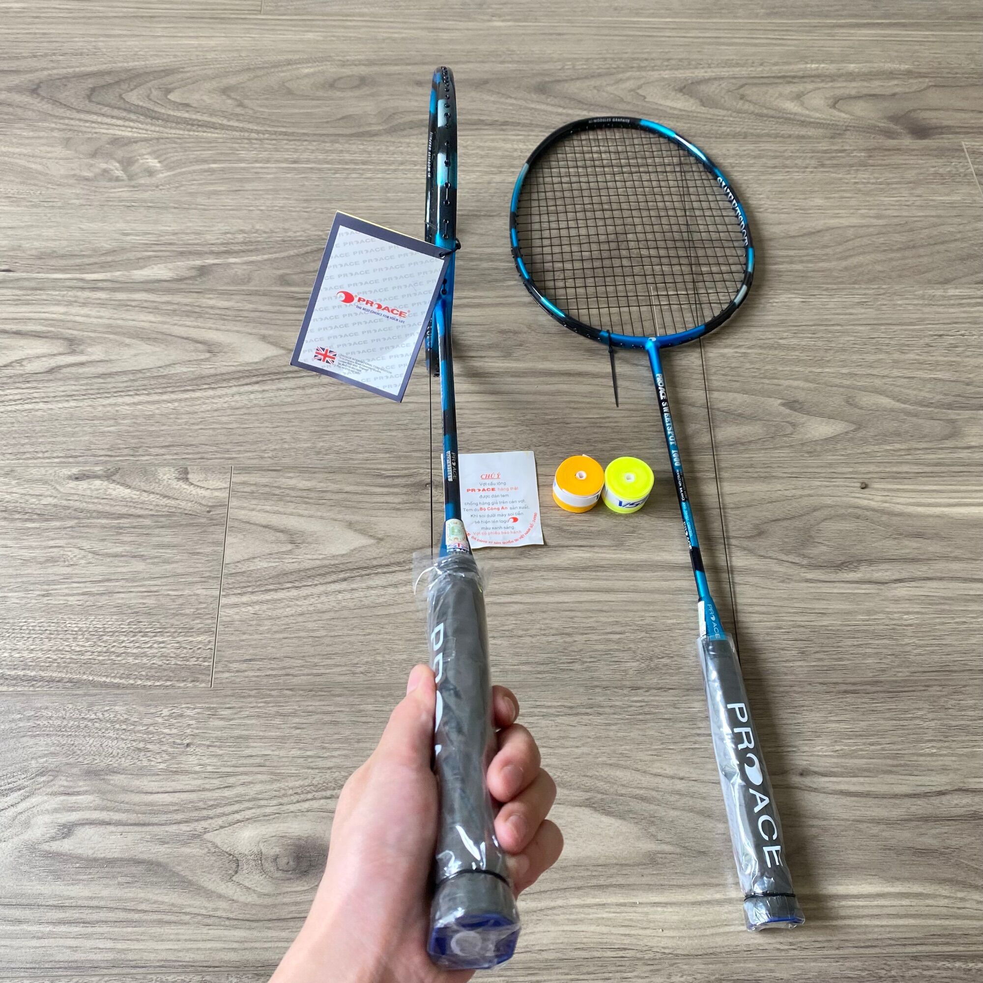 Vợt cầu lông PROACE SWEETSPOT 1000 (khuyến mãi căng dây 11kg,cuốn cán  và bao đựng vợt )